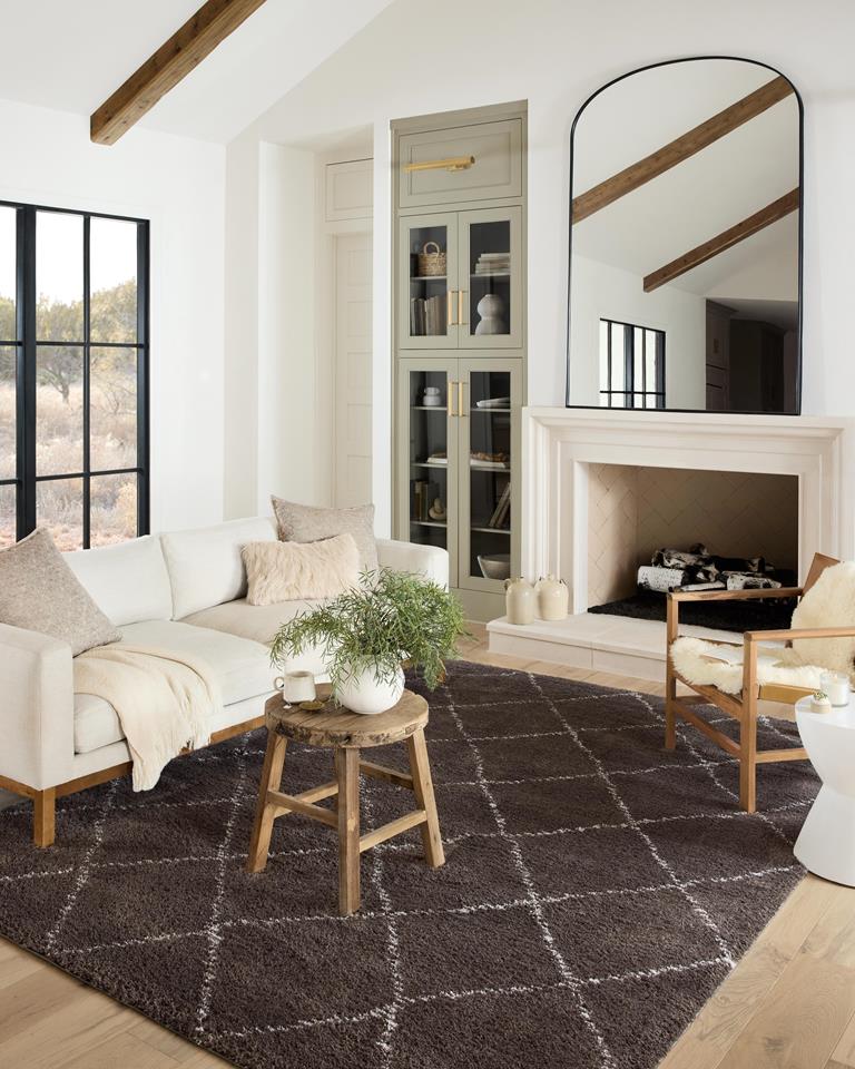 Loloi II Bliss Shag BLS-04 Bark Grey Area Rug | Carpetmart.com