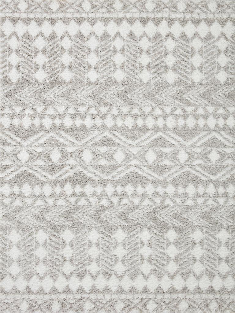 Loloi II Bliss Shag BLS-05 Grey White Area Rug