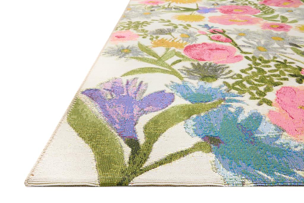 Loloi II Botanical BOT-01 Ivory Multi Area Rug Angle