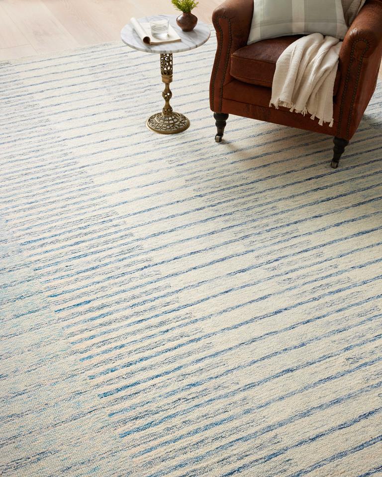Chris CHR-01 Ivory Denim Area Rug - Chris Loves Julia x Loloi