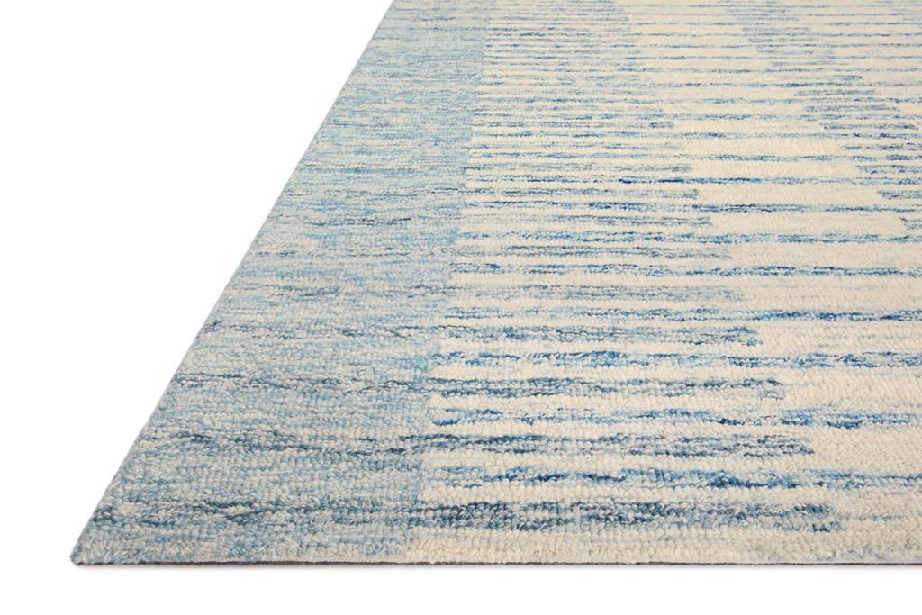 Chris CHR-01 Ivory Denim Area Rug Angle