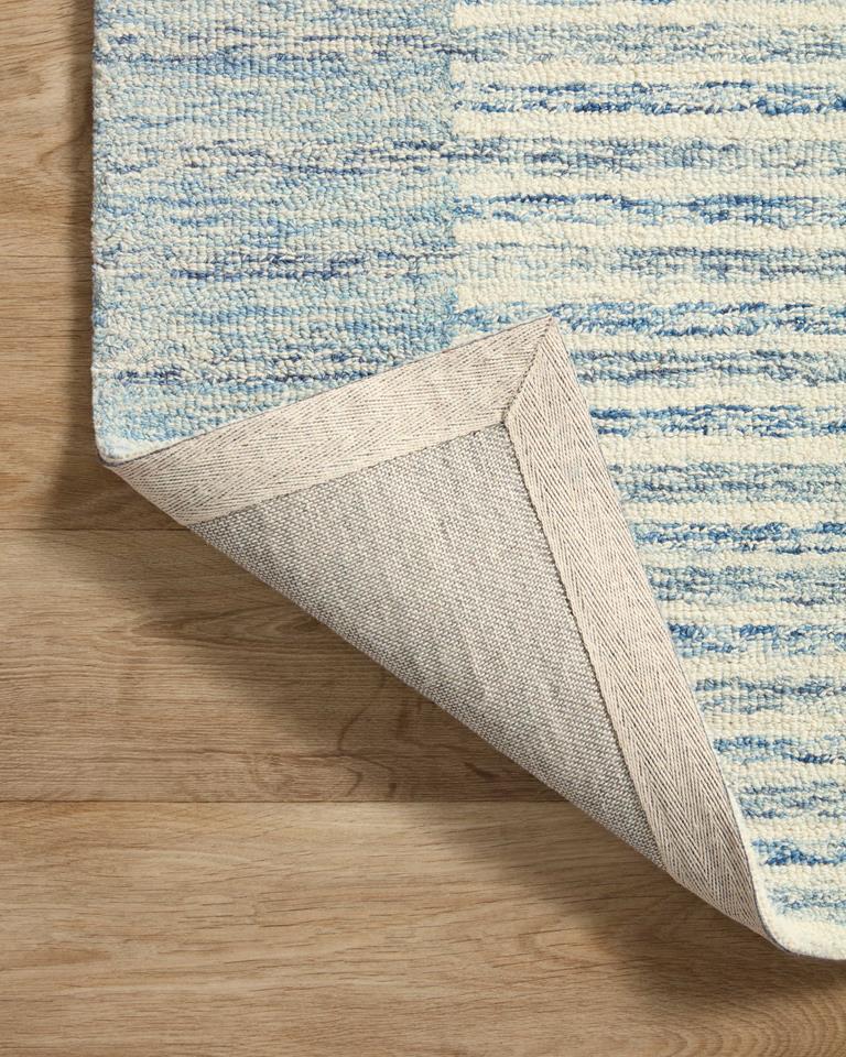 Chris CHR-01 Ivory Denim Area Rug Backing