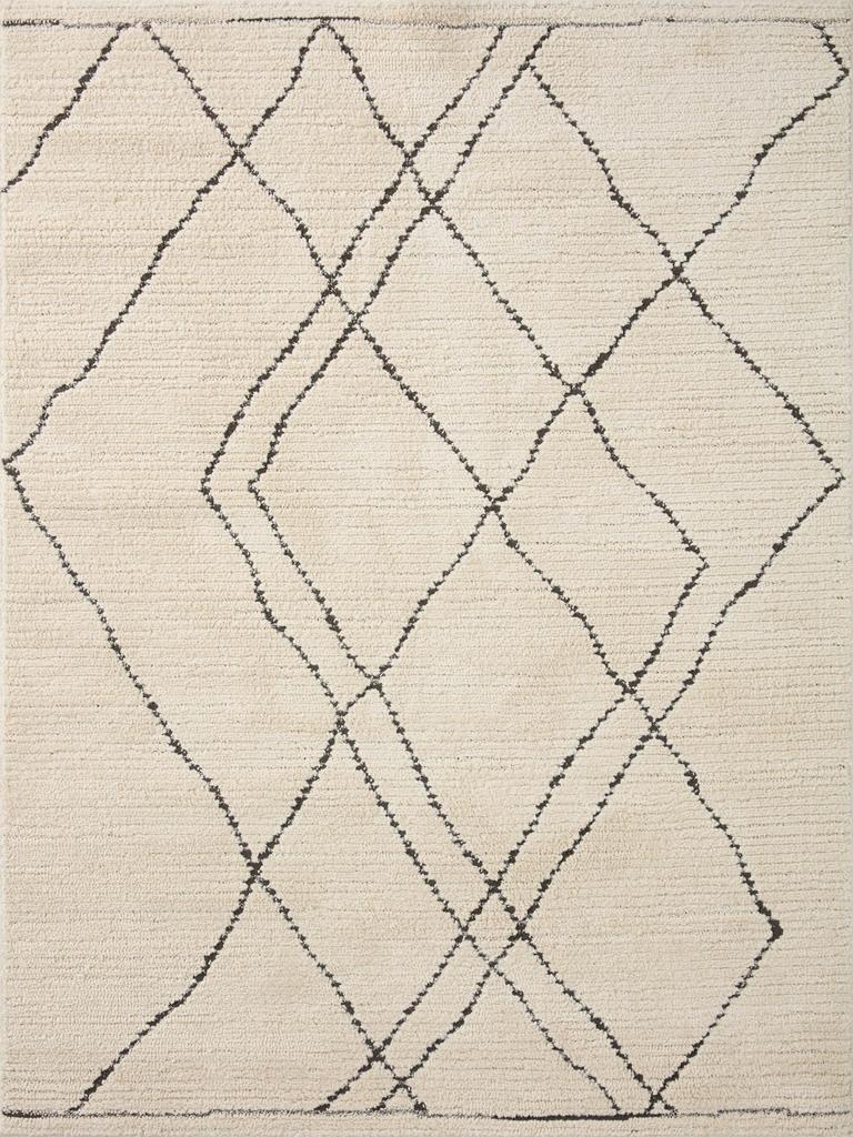 Loloi II Fabian FAB-02 Ivory Charcoal Area Rug