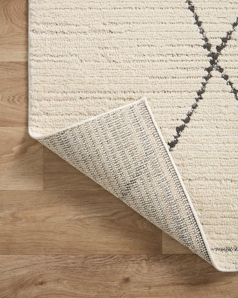 Loloi II Fabian FAB-02 Ivory Charcoal Area Rug Backing