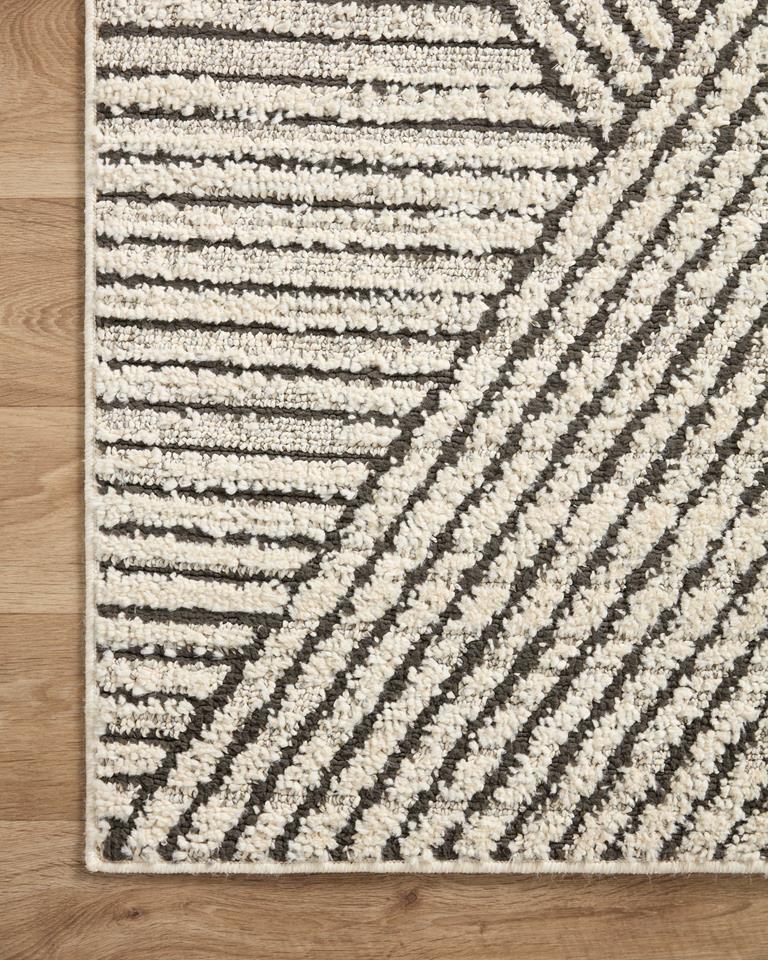 fab グレイビィ CF Loloi II Fabian FAB-06 Charcoal Ivory Area Rug | Carpetmart.com