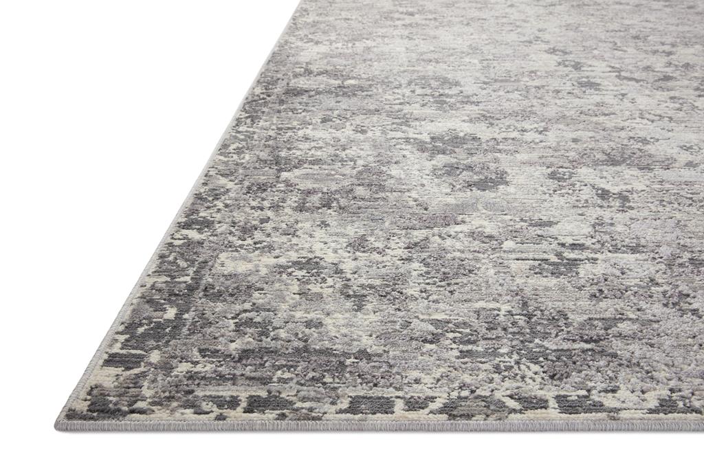 Loloi Indra INA-04 Charcoal Silver Area Rug Angle