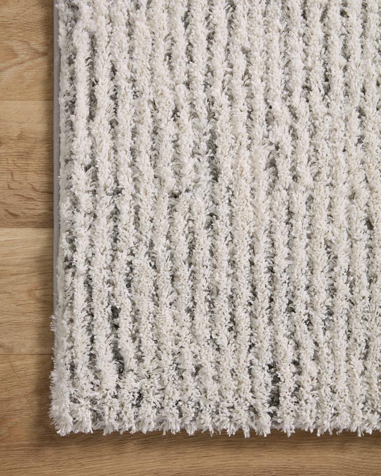 Loloi Levitt Shag LEV-02 Ivory Grey Area Rug | Carpetmart.com