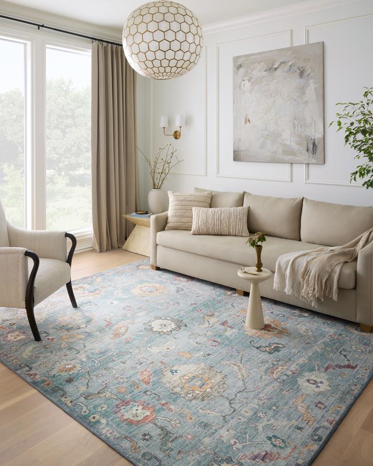 テヨン　ポラロイド Loloi II Margot MAT-06 Denim Multi Area Rug | Carpetmart.com