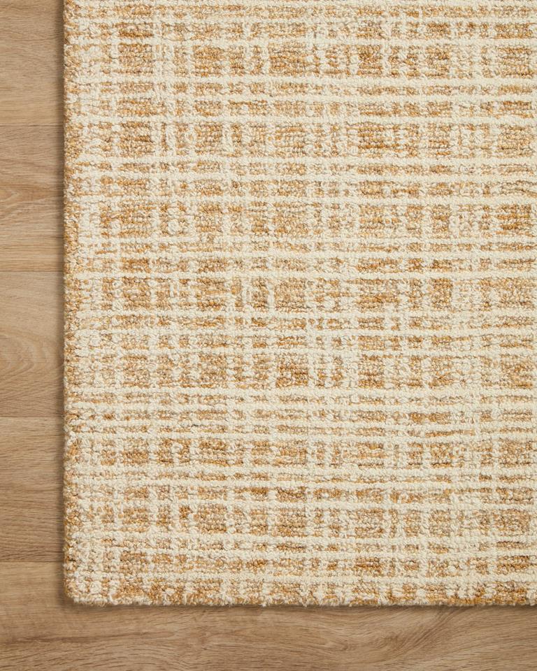 Polly POL-03 Straw Ivory Area Rug Corner