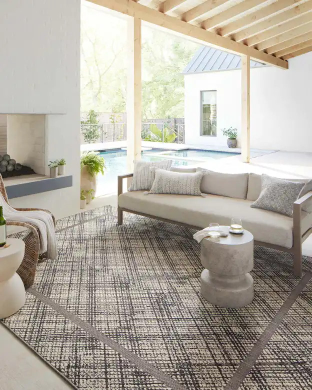 rairairaito10様 Loloi II Rainier RAI-10 Ivory Charcoal Area Rug | Carpetmart.com