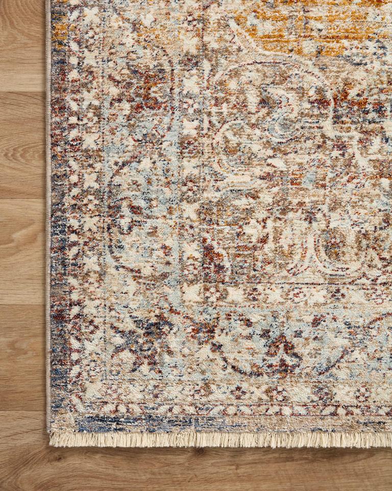 Loloi II Sorrento SOR-04 Natural Multi Area Rug Corner