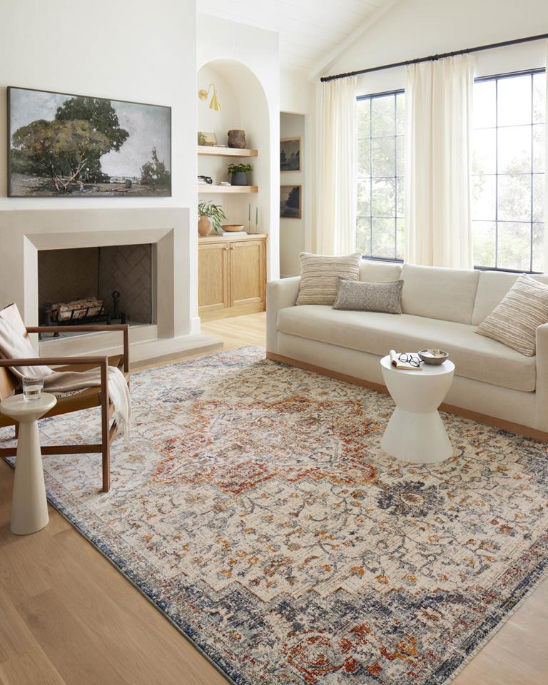 Loloi II Sorrento SOR-05 Ivory Fiesta Area Rug | Carpetmart.com