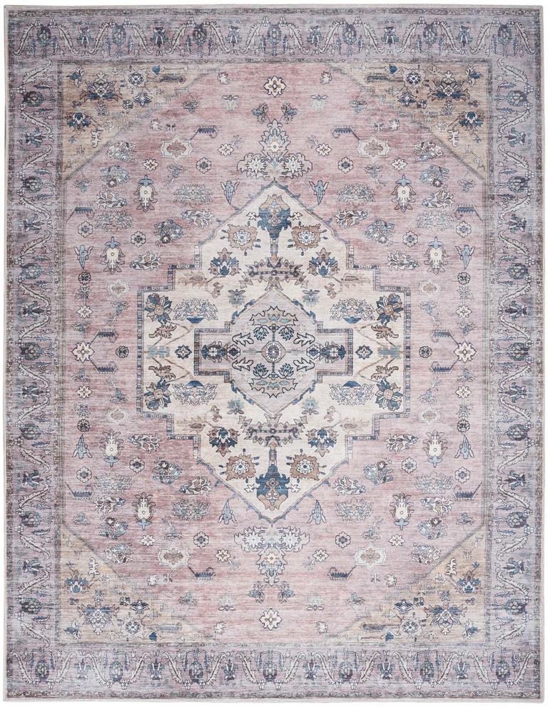 Nourison Grand Washables GRW03 Blush Area Rug