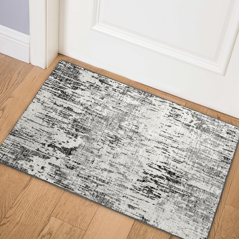 Dalyn Camberly CM1 Graphite Scatter Area Rug Room Scene