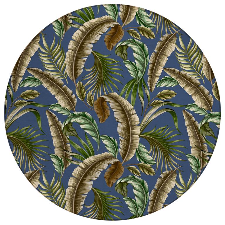 Dalyn Tropics TC1 Indigo Round Area Rug