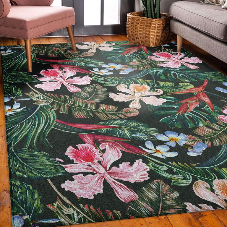 Dalyn Tropics TC6 Black Area Rug Room Scene