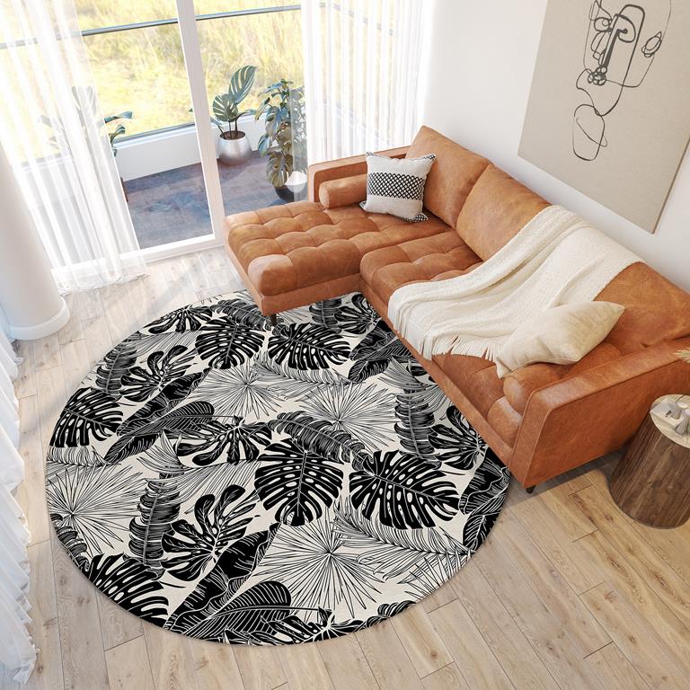 Dalyn Tropics TC16 Eclipse Round Area Rug Room Scene