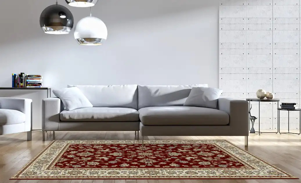 Nubrisa Amira 5020 Red Area Rug Room Scene