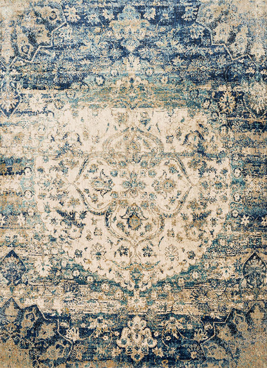 Loloi Anastasia AF-06 Blue/Ivory Area Rug - Carpet & Tile Mart