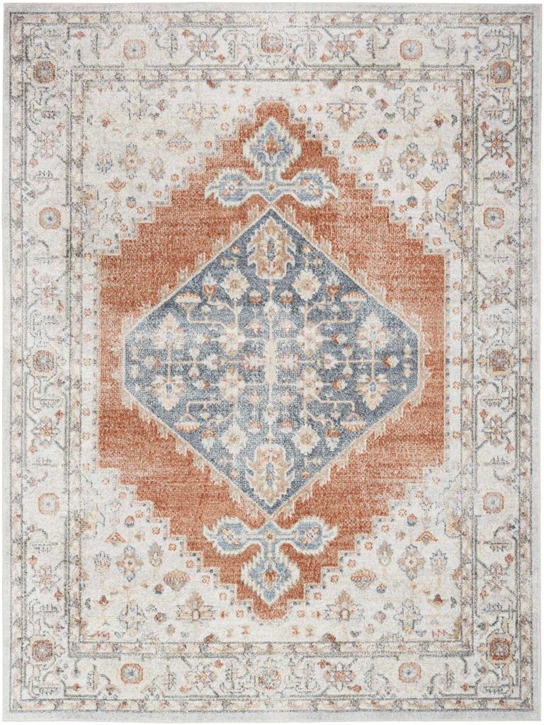 Nourison Astra Machine Washable ASW11 Grey Multi Area Rug