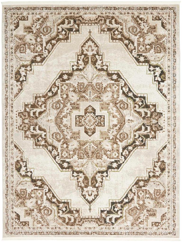 Nourison Carina CNA01 Mocha Silver Area Rug