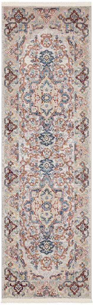 Nourison Carina CNA02 Grey Blue Multi 2x8 Runner