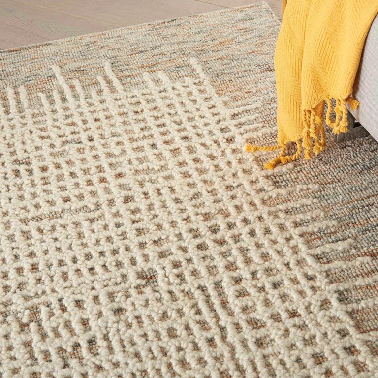 Nourison Colorado CLR03 Beige Multi Area Rug Closeup on Floor