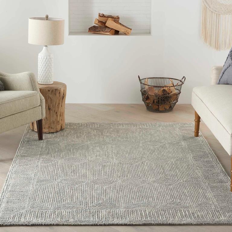 Nourison Colorado CLR04 Grey 5x7 Rug in Room