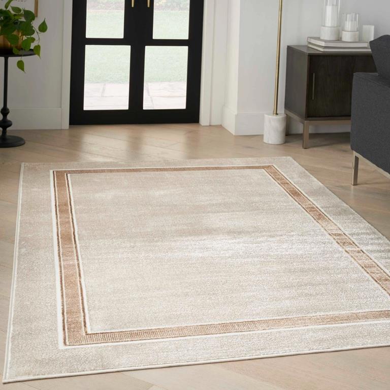 Nourison Glitz GLZ08 Ivory Cream Area Rug Room Scene