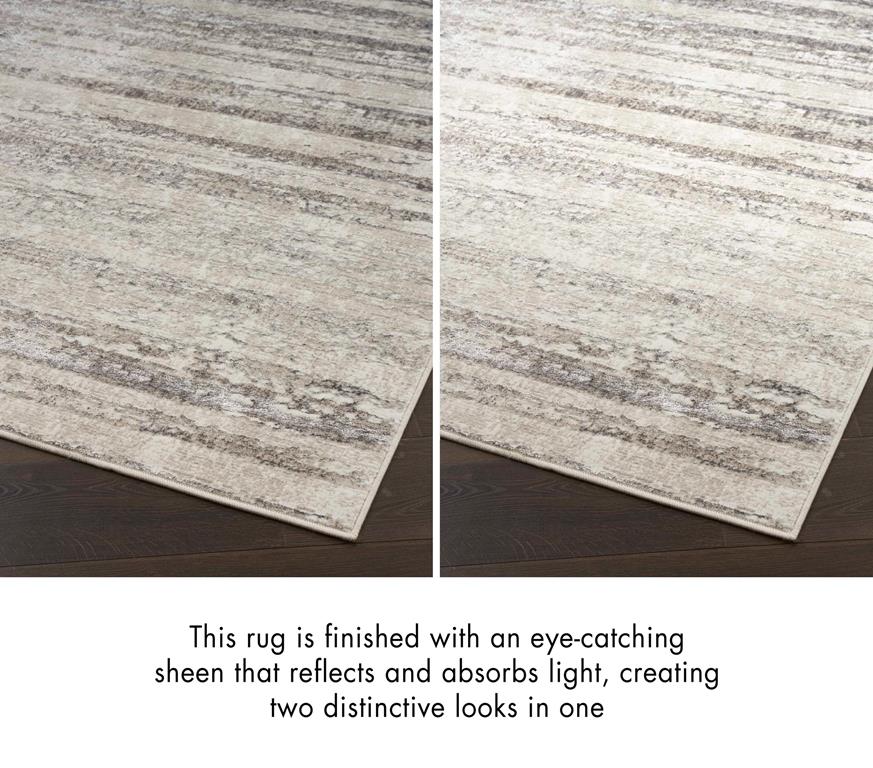 Nourison Glitz GLZ10 Cream Grey Area Rug - Carpetmart.com - Carpet