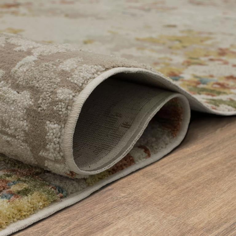 Karastan Memento R1161-245 Sentimental Beige Area Rug Roll Edge