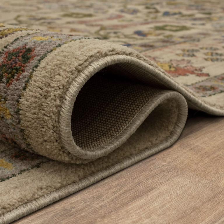 Karastan Pandora 92612-5676 Enmity Dark Beige Area Rug Roll Edge