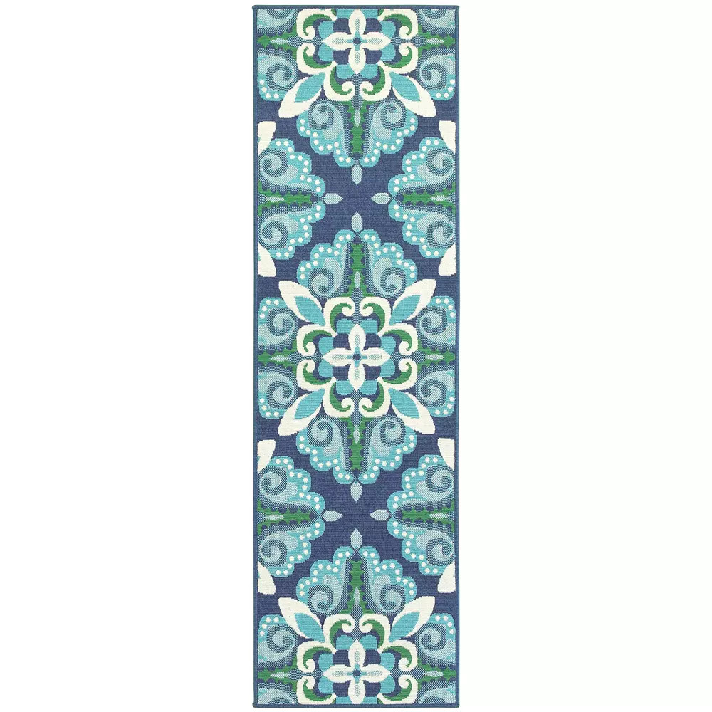 Meridian 2206B Blue/ Green Area Rug by Oriental Weavers - Carpet