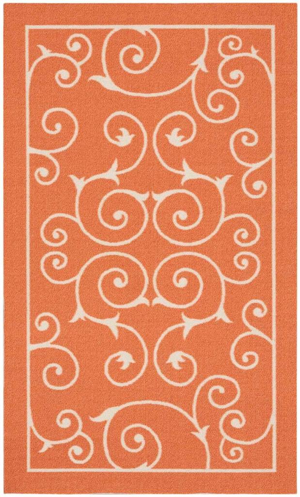 Nourison Home & Garden RS019 Orange Scatter Area Rug