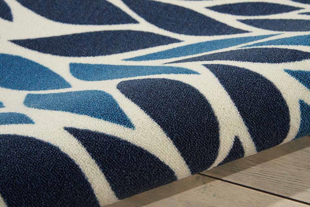 Nourison Home & Garden RS094 Blue Area Rug Texture