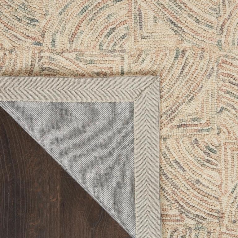 Nourison Interlock ITL05 Ivory Multi Area Rug Back