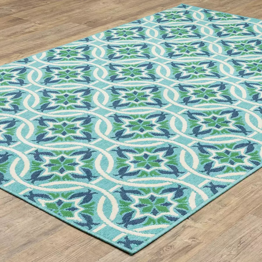 Meridian 5868L Blue/ Green Area Rug by Oriental Weavers - Carpet