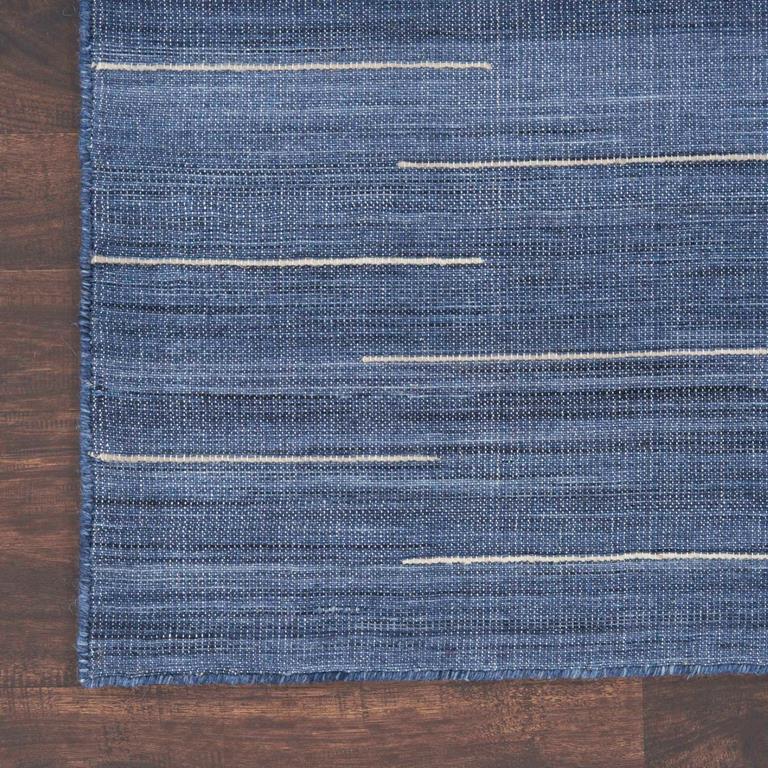 Nourison Interweave IWV01 Navy Area Rug Corner