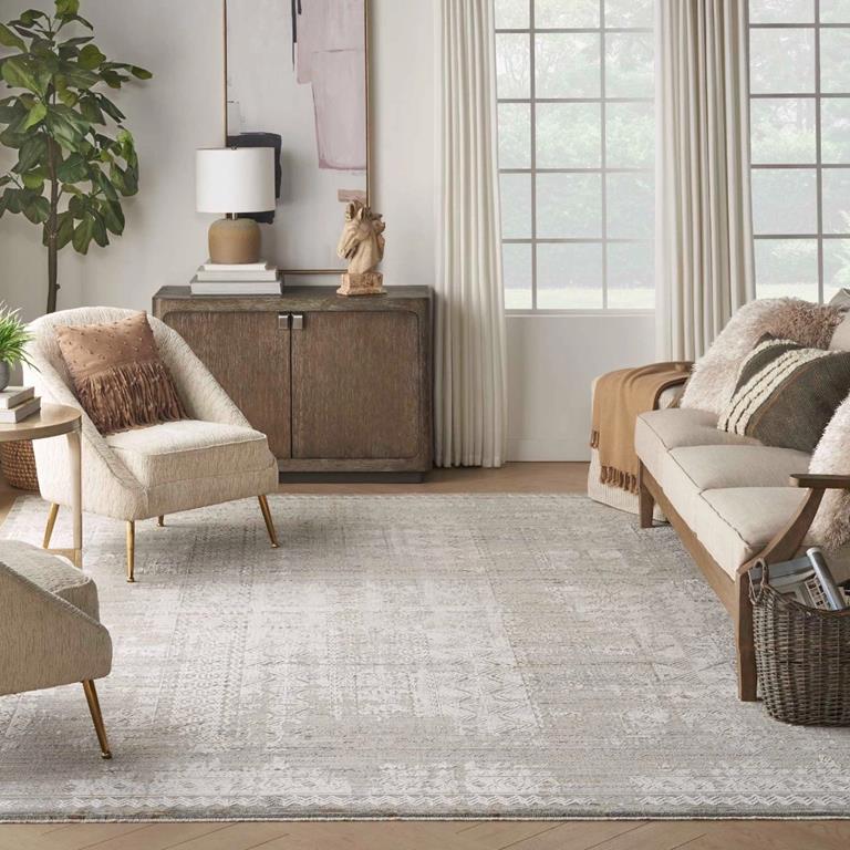 Nourison Lynx LNX06 Ivory Multi 9x11 Area Rug in Room