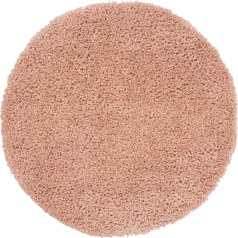 Nourison Malibu Shag MSG01 Blush Round Area Rug