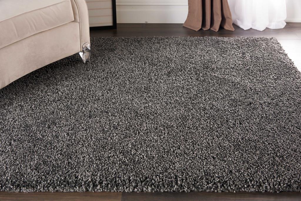 Nourison Malibu Shag MSG01 Dark Grey 5x7 Area Rug in Room