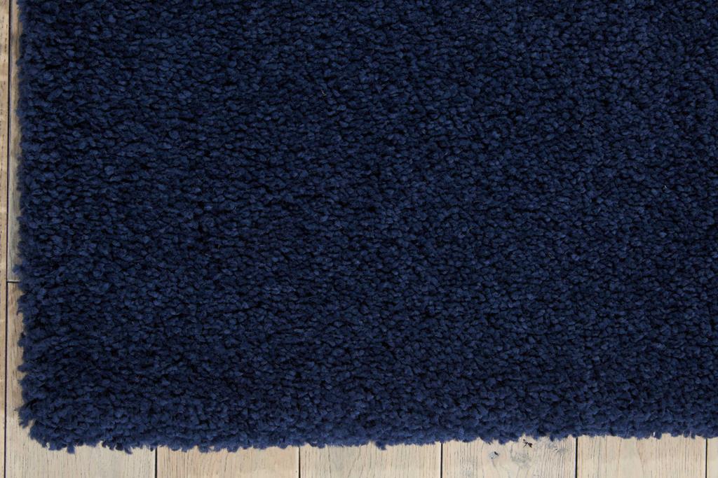 Nourison Malibu Shag MSG01 Navy Area Rug Corner