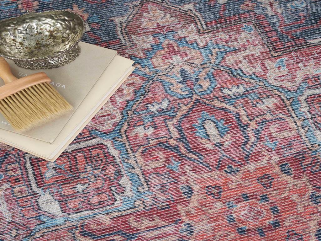 Nourison Nicole Curtis SR101 Multicolor Area Rug Detail on Floor