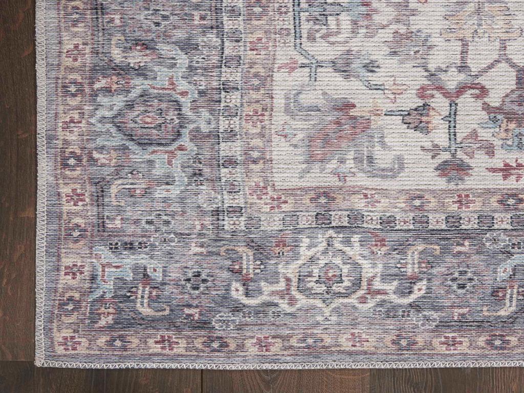 Nourison Nicole Curtis SR104 Grey Area Rug Corner