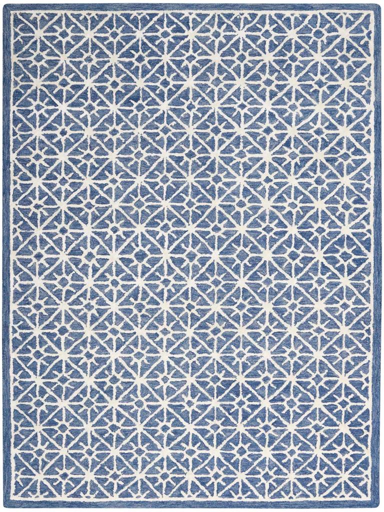 Nourison Nicole Curtis NCR02 Series 2 SR201 Blue Area Rug