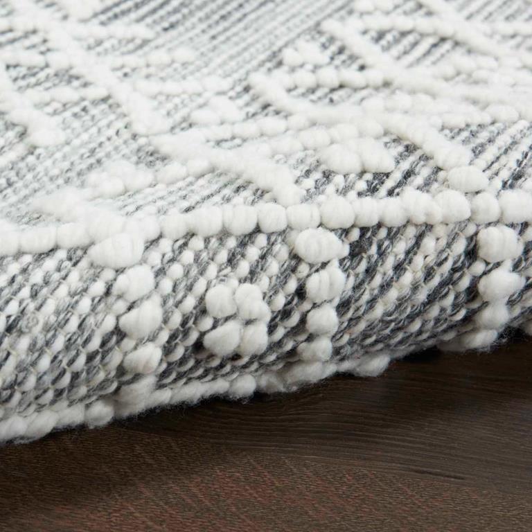 Nourison Nicole Curtis Series 3 SR302 Grey Ivory Area Rug Texture