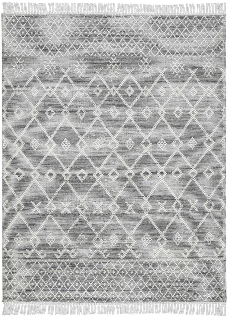 Nourison Nicole Curtis Series 3 SR302 Grey Ivory 8x11 Area Rug