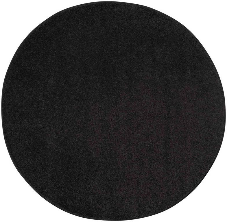 Nourison Essentials NRE01 Black Round Rug