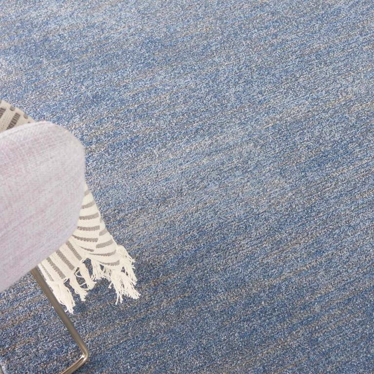 Nourison Essentials NRE01 Blue Grey Rug Detail on Floor