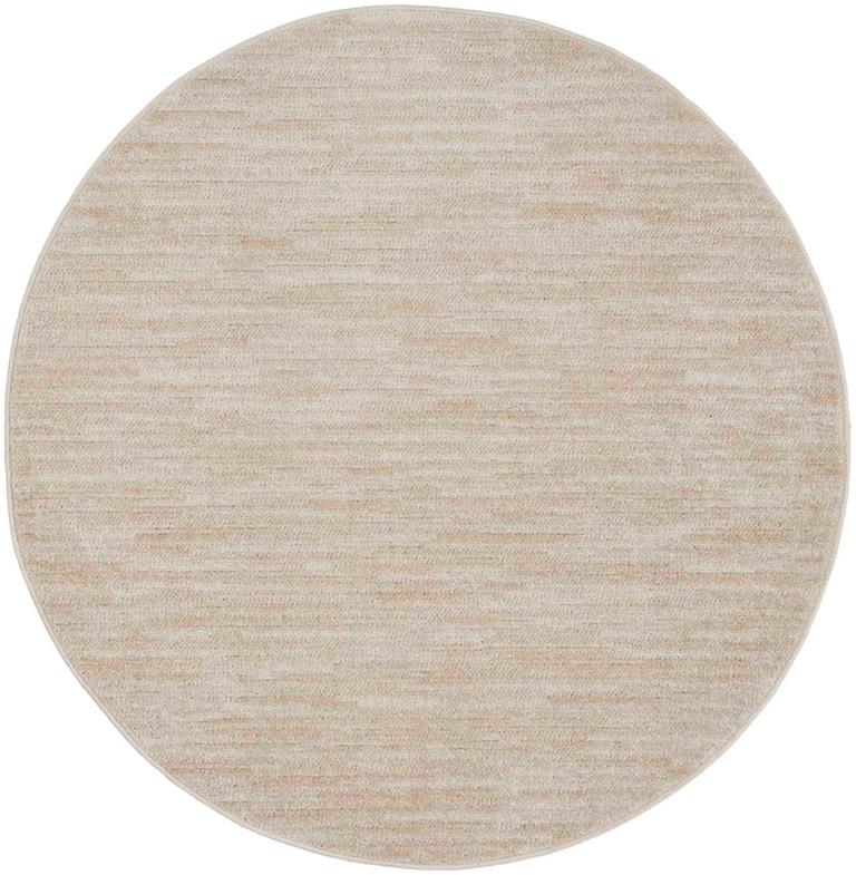 Nourison Essentials NRE01 Ivory Beige Round Rug